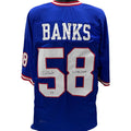 Carl Banks Autographed New York Giants Blue Jersey 2x SB Champ Inscription Steiner CX product image 1, provided for visual