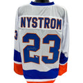 Bob Nystrom Autographed New York Islanders White Jersey Steiner CX product image 1, provided for visual reference and