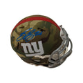 Saquon Barkley Autographed New York Giants Camo Mini Helmet Beckett product image 1, provided for visual reference and
