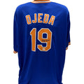 Bobby Ojeda Autographed New York Mets Blue Jersey JSA product image 1, provided for visual reference and product detail