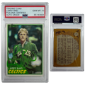 1981-82 Larry Bird Autographed Topps #4 Green Ink PSA Auto GEM MT 10 product image 1, provided for visual reference and