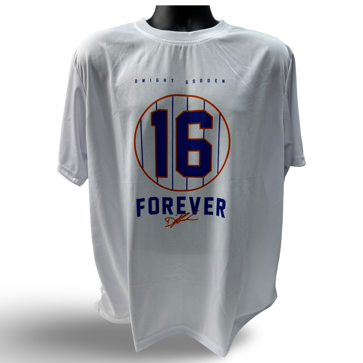 Doc Gooden #16 Forever White T-Shirt - Medium product image 1, provided for visual reference and product detail review