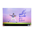 Doc Gooden Autographed New York Mets Nike Dr K Card 8x12.5 Photo 84 ROY, 85 Cy, 86 WS Champs Inscriptions Steiner CX -