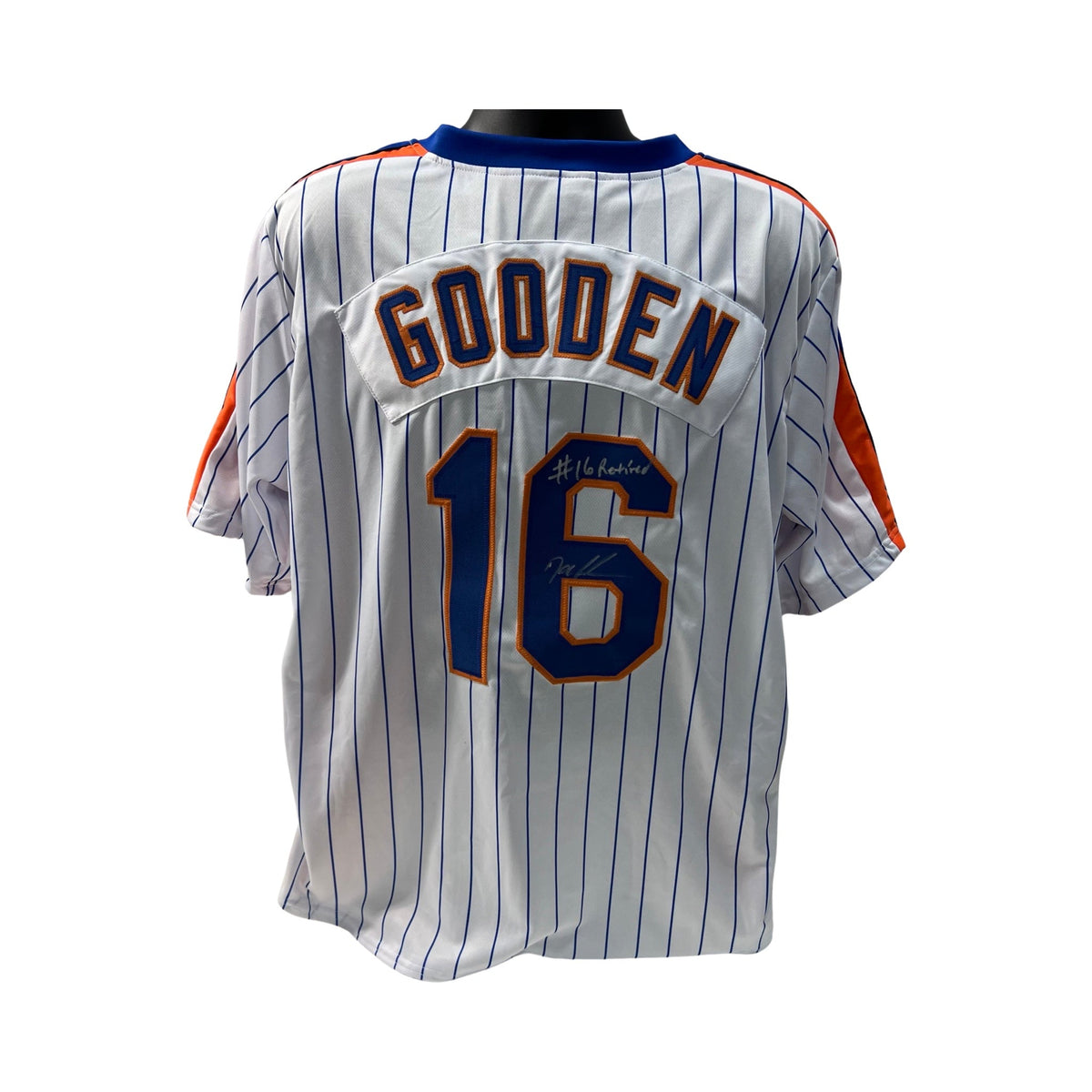 Doc Gooden Autographed New York Mets Pinstripe Jersey #16 Retired Inscription Steiner CX / Doctor K Authenticated product