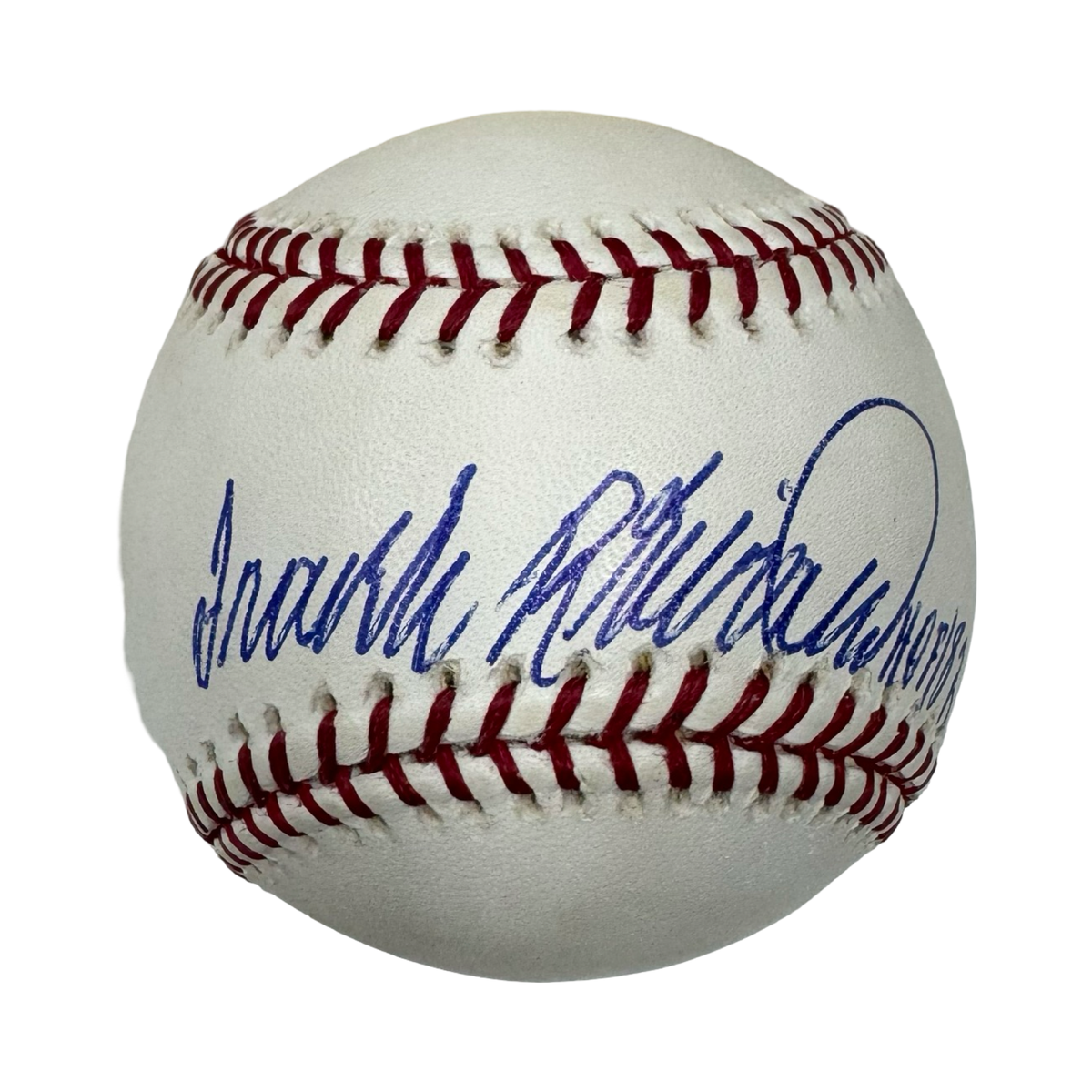 Frank Robinson Autographed Official American League Baseball HOF 82 Inscription JSA product image 1, provided for visual