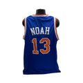Joakim Noah Autographed New York Knicks Blue Jersey Beckett product image 1, provided for visual reference and product