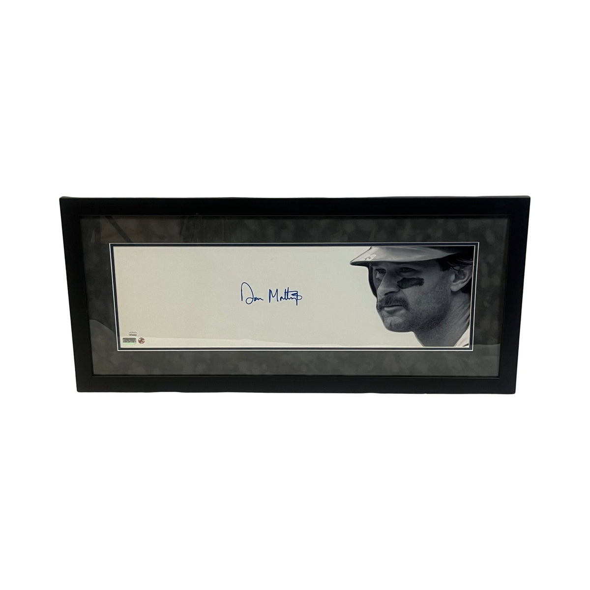 Don Mattingly Autographed New York Yankees Framed 8x26 Steiner CX product image 1, provided for visual reference and product