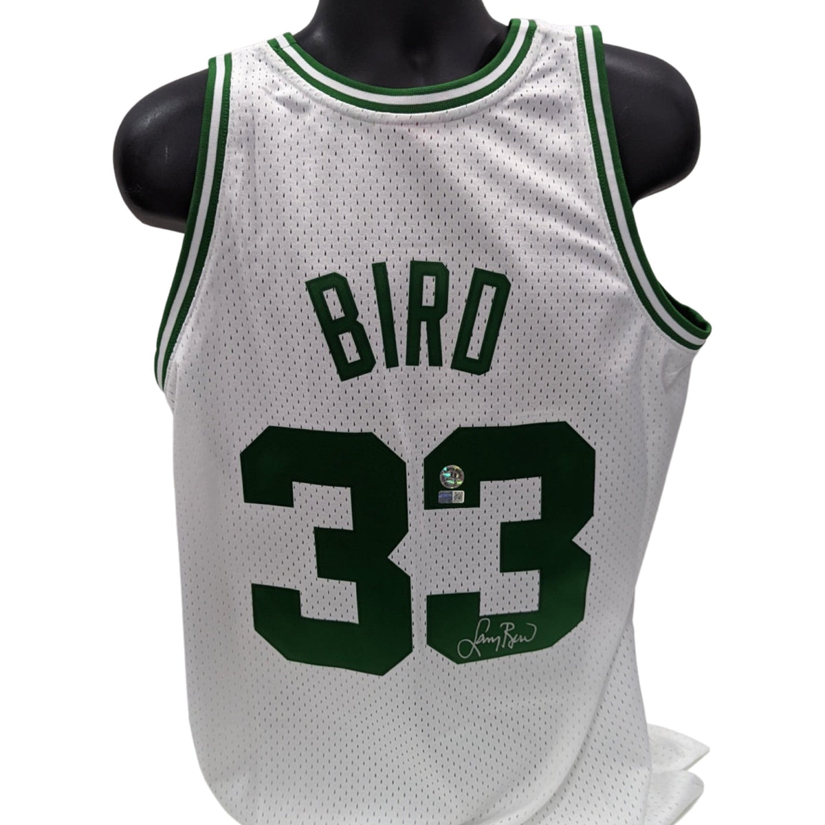 Larry Bird Autographed Boston Celtics White Mitchell & Ness Swingman Jersey Steiner CX/LB product image 1, provided for