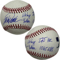 Jorge Posada Autographed New York Yankees OMLB Life Long Yankee, 275 HR, 1065 RBI Inscriptions JSA product image 1, provided