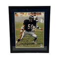 Mike Singletary Autographed Chicago Bears Framed 16x20 Samurai Mike, Chicago Bears 1981-1992, Super Bowl XX Champs, HOF 98