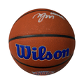 Miles Deuce McBride Autographed New York Knicks Wilson Knicks Logo Basketball Deuce Inscription Beckett product image 1,