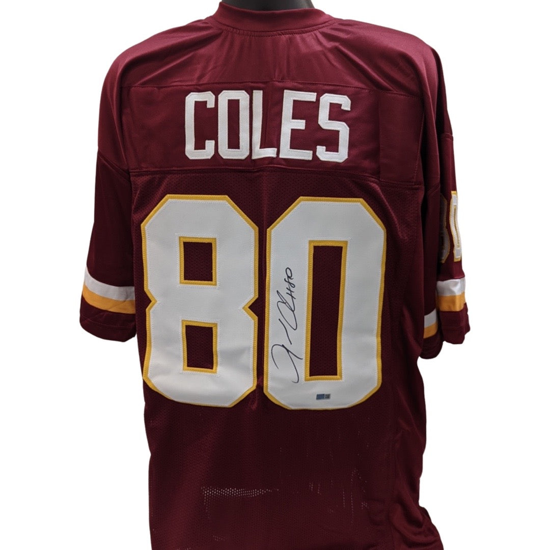 Laveranues Coles Autographed Washington Redskins Maroon Jersey Steiner CX product image 1, provided for visual reference and