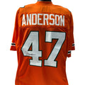 OJ Anderson Autographed University of Miami Hurricanes Orange Jersey PSA product image 1, provided for visual reference and