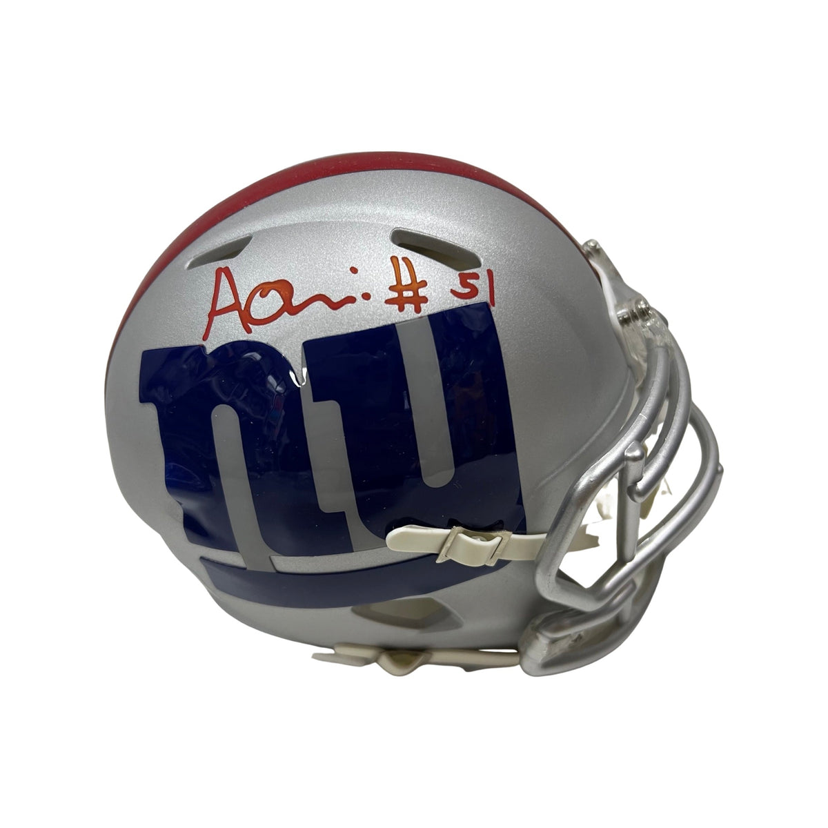 Azeez Ojulari Autographed New York Giants Amp Mini Helmet Beckett product image 1, provided for visual reference and product