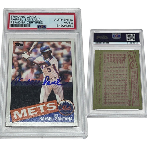 1985 Rafael Santana Topps #67 Autographed PSA Auto Authentic product image 1, provided for visual reference and product