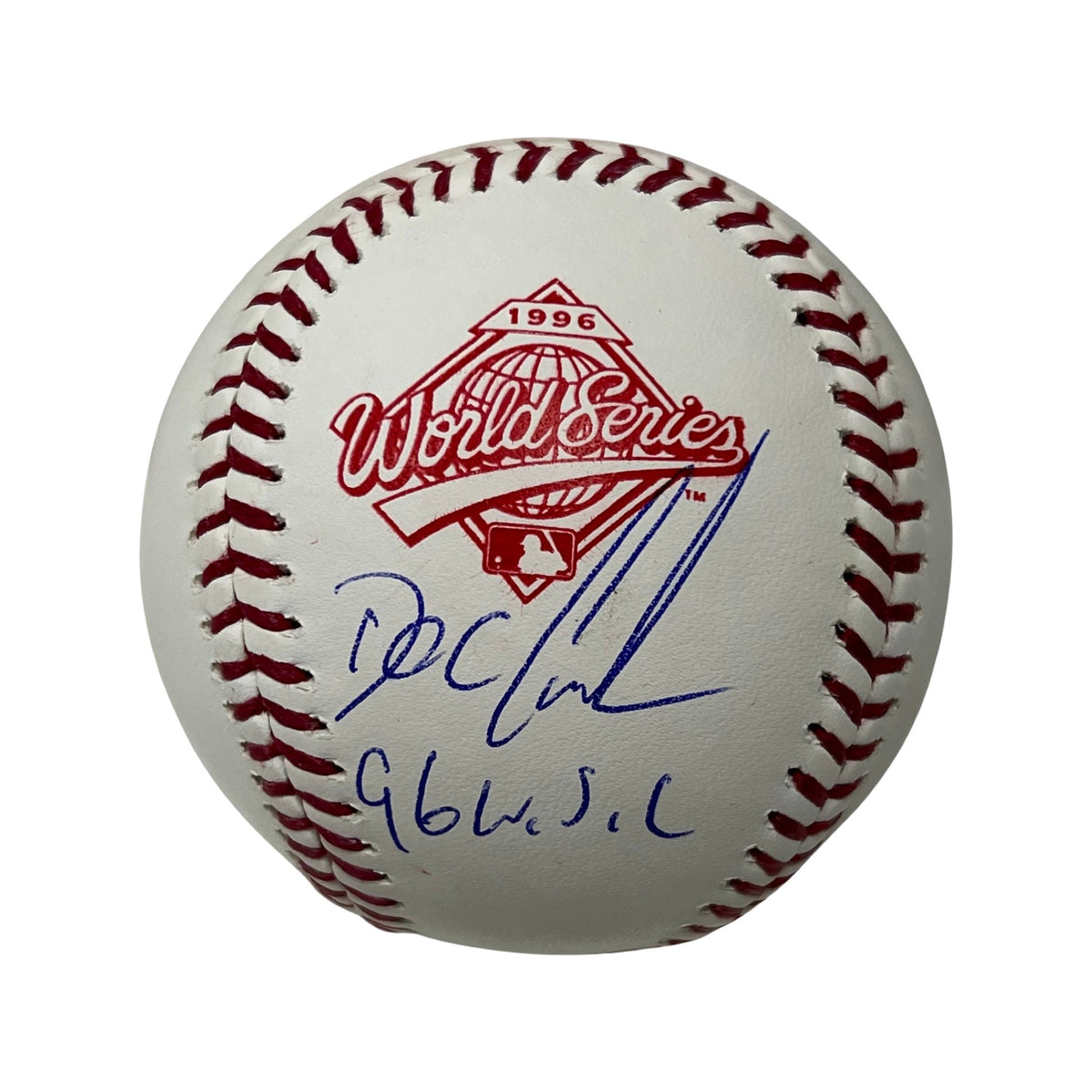 Doc Gooden Autographed New York Yankees 1996 World Series Logo Baseball 96 WSC Inscription Steiner CX product image 1,