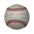 Johnny Damon Autographed New York Yankees OMLB 09 WS Champs Inscription Steiner CX product image 1, provided for visual