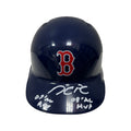 Dustin Pedroia Autographed Boston Red Sox Mini Helmet 07 AL ROY, 08 AL MVP Inscriptions Steiner CX product image 1, provided