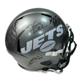 Vinny Testaverde, Wayne Chrebet, Santana Moss & Laveranues Coles Autographed New York Jets Flash Replica Helmet PSA product