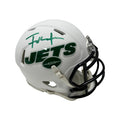 Frank Gore Autographed New York Jets Flat White Mini Helmet JSA product image 1, provided for visual reference and product