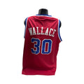 Rasheed Wallace Autographed Washington Bullets Red Jersey Beckett BAS product image 1, provided for visual reference and