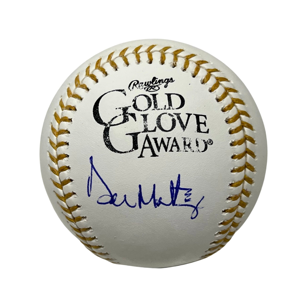Don Mattingly Autographed New York Yankees Gold Glove Logo Baseball Steiner CX product image 1, provided for visual
