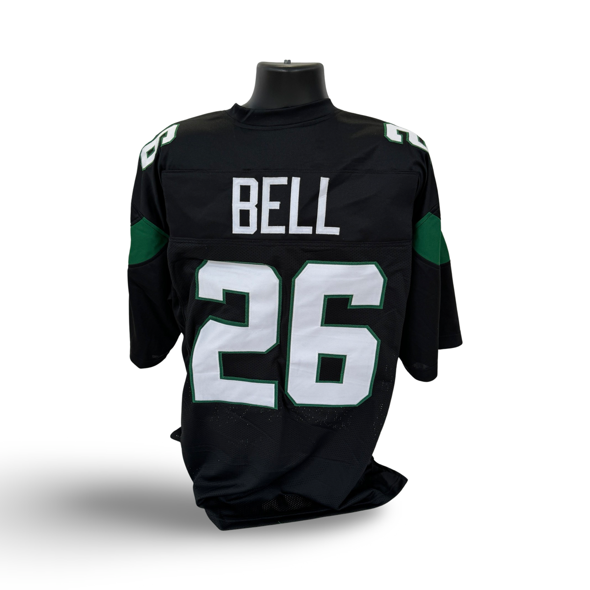 Leveon Bell Unsigned New York Jets Black Custom Jersey product image 1, provided for visual reference and product detail